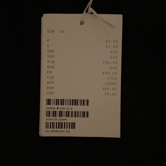 NEW & Others Stories Slim Zip-Cuff Trousers, black, organic cotton, size 34 - Picture 4 of 5